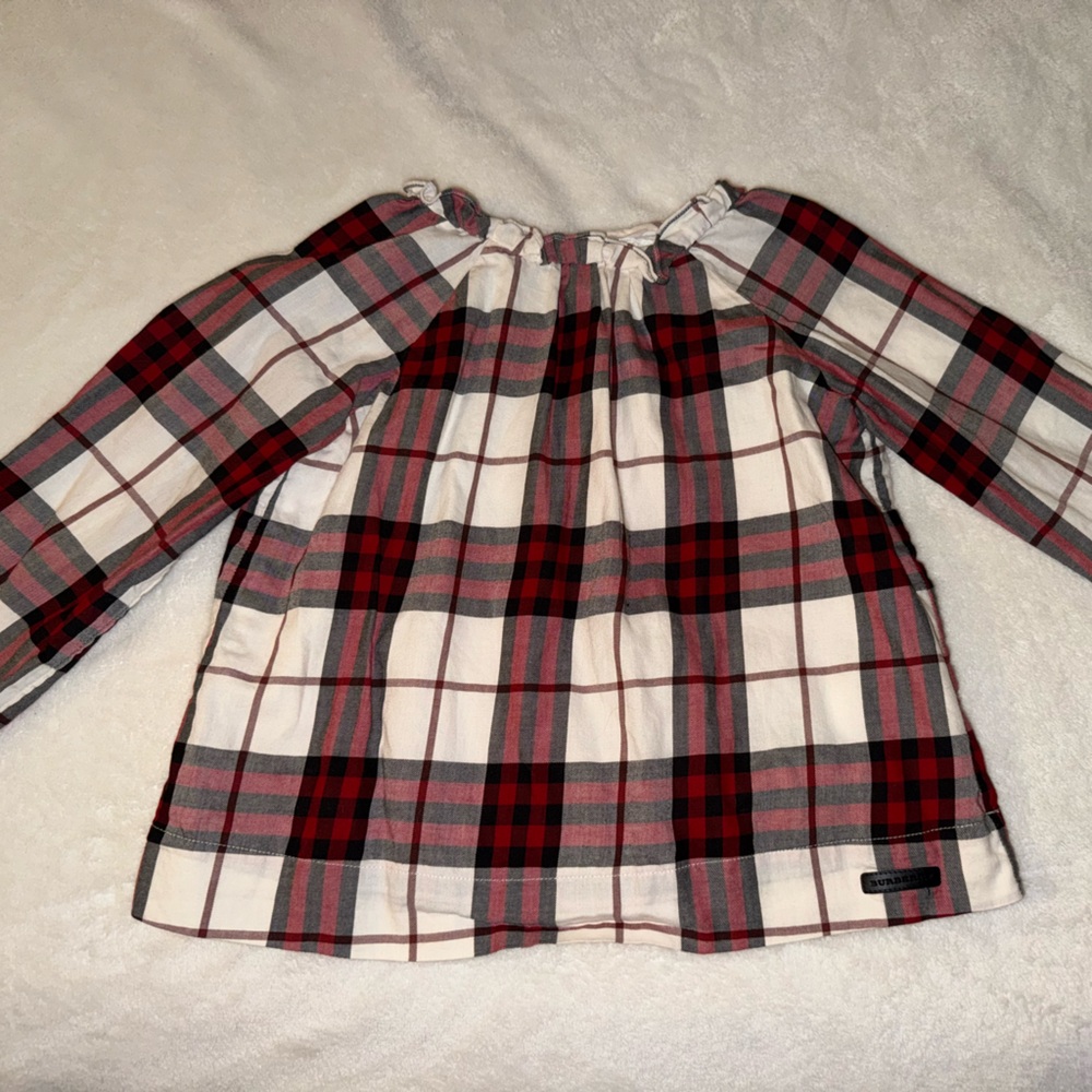 Burberry Red and Black Plaid Shirt
